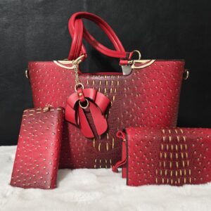Set de Bolsos Rojo Premium 3 piezas