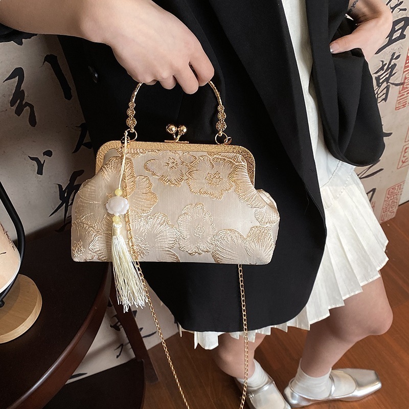 Chinese Style Textured Cheongsam Bag Womens - Image 8