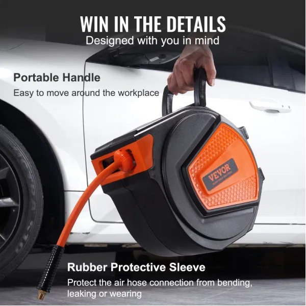 VEVOR Retractable Air Hose Reel - Image 6