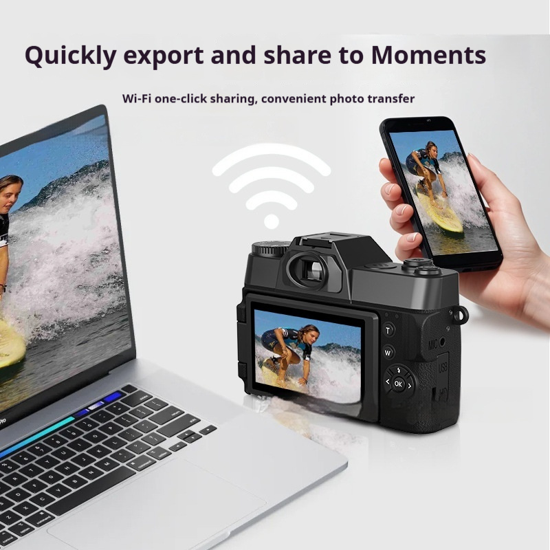 6K HD Digital Camera Mirrorless Camera Retro - Imagen 10