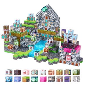 Magnetic Blocks 100 PCS Cemetery Zombies Set STEM Montessori Sensory Toys