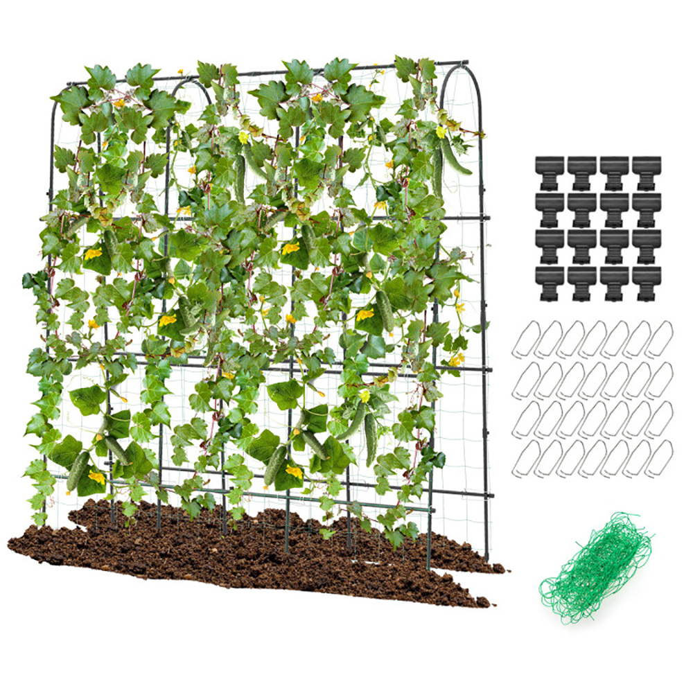 71 X 71 Inch U-Shaped Tall Garden Arched Trellis For Climbing Plants - Image 7
