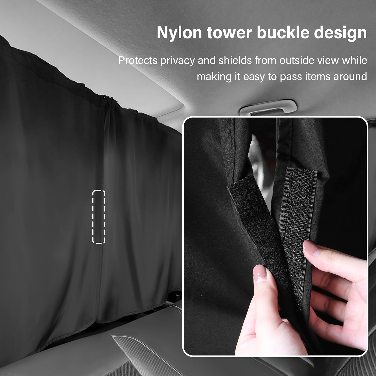 5 Pcs Car Privacy Curtains 2 Side Window Sun Shade Removable Windshield Shades - Image 6