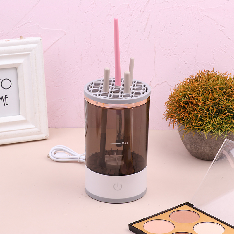Women Eye Shadow Brush Cleaning Tool Portable Electric Makeup Brush Cleaner Machine With USB Charging Automatic Cosmetic Brush - Image 9