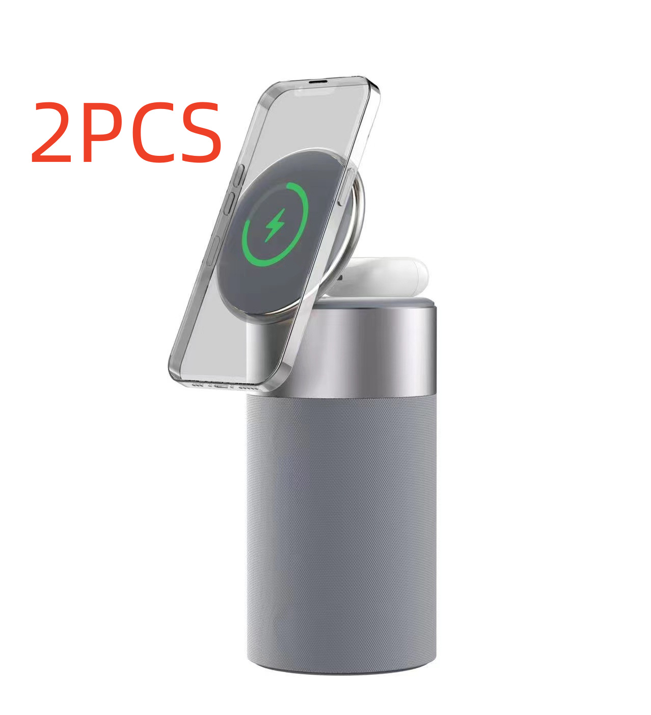 3 In 1 Multi-Function IPhone And AirPods Wireless Charger Portable Bluetooth Speaker With Touch Lamp For Home And Office - Image 9
