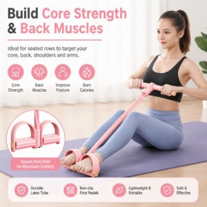 6-Tube Pedal Puller Resistance Rope, Foot Pedal Resistance Band, Yoga Elastic Exercise Bands, Stretching Slimming Training, Strength Exercise, Resistance Workout, Elast Compreh