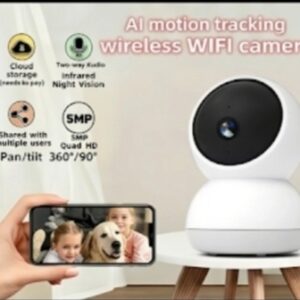 Smart WiFi Indoor Baby Monitor Camera 360 Pan Tilt With Pet Tracking