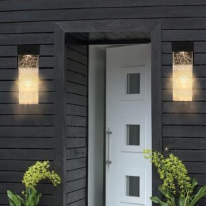 Outdoor Waterproof Transparent LED Crystal Wall Light Supports Many Types Of Bulb-2 Packs With Light Sensitivity Unavailable Platforms- Temu