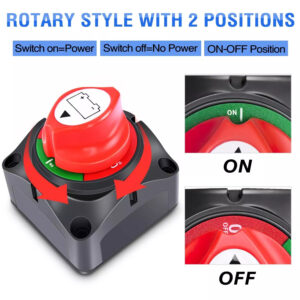 12V 600A Battery  Isolator Cut Off Kill Fit For Knob Marine Boat Camper UK