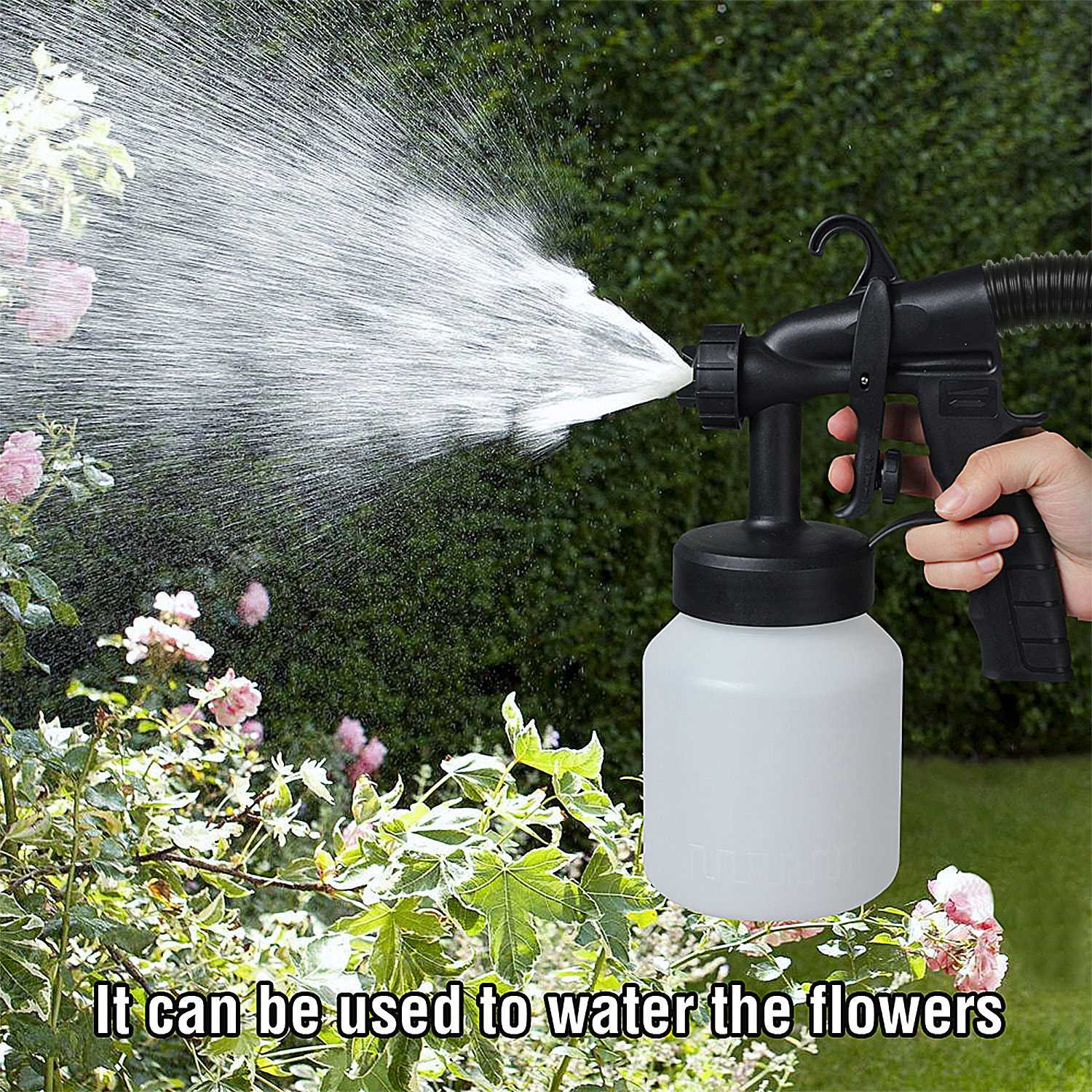 800ML Paint Sprayer 650W Paint Sprayer 800ML,minimum Output HVLP Oil Primer Water Spray, With 3 Spraying Modes Motor And Removable Container - Imagen 8