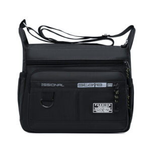 Five-layer Multi-layer Men's Crossbody Bag, Large-capacity Multi-pocket Business Bag, Men's Bag, Single-shoulder Bag, Waterproof And Wear-resistant Backpack