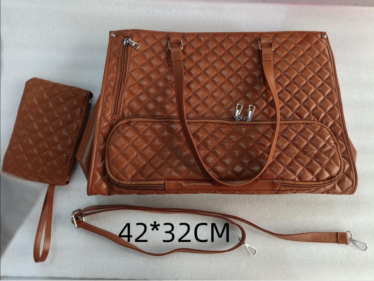 Fashionable Lunch Tote Bag Women's Thermal Insulation Lunch Box Leak-proof Crossbody Computer Storage Bag Quilted Large Capacity Handbag With Purse - Image 4