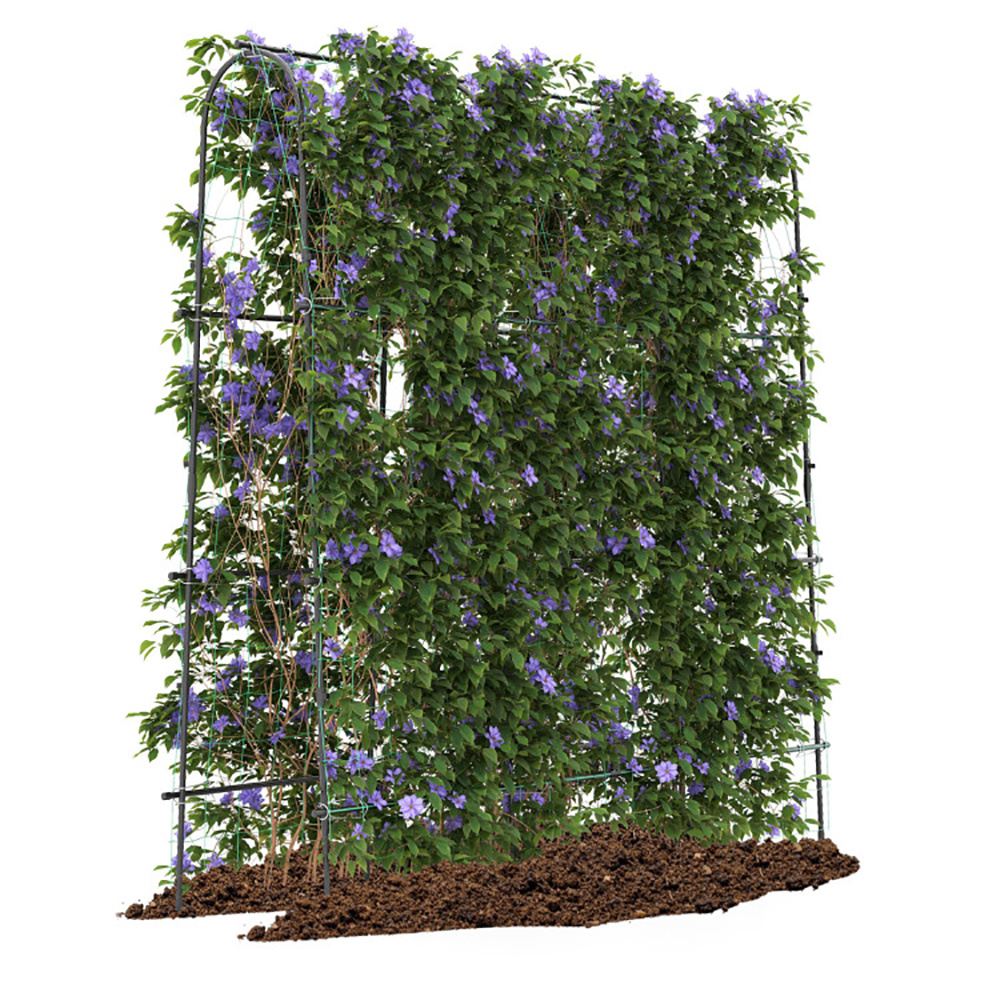71 X 71 Inch U-Shaped Tall Garden Arched Trellis For Climbing Plants - Image 2