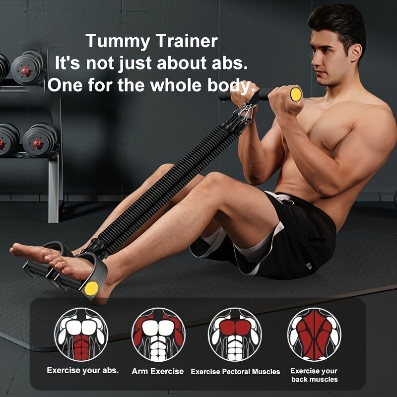 A Set Of Adjustable Resistance Tension Bands With Foot Pedals And Handles, High Resistance Level, Anti Fall, Suitable For Fitness Training, Body Stretching, And Abdominal Muscle Exercises - Image 10
