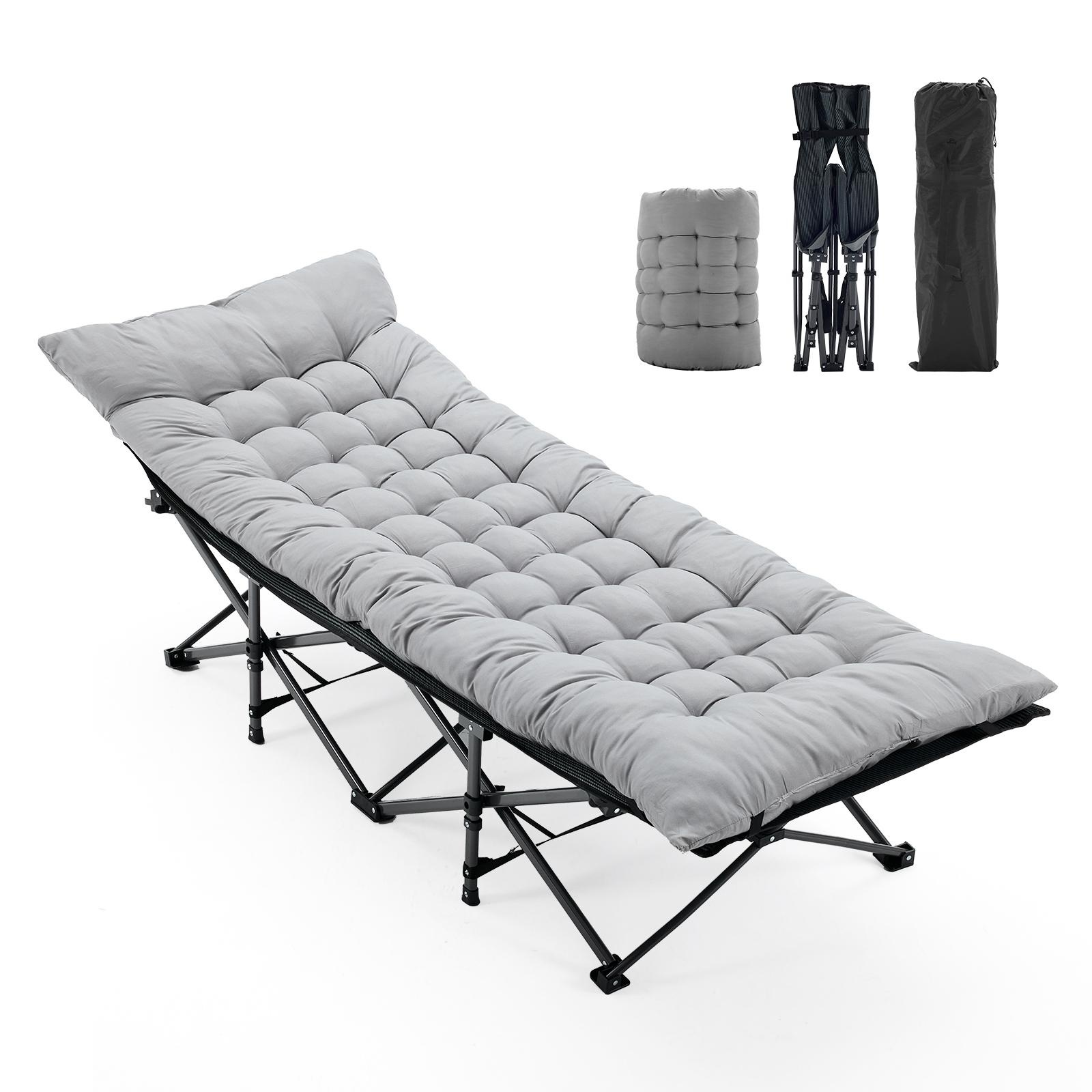 Foldable Camping Bed With Mattress, Sturdy And Durable Folding Bed - Image 2