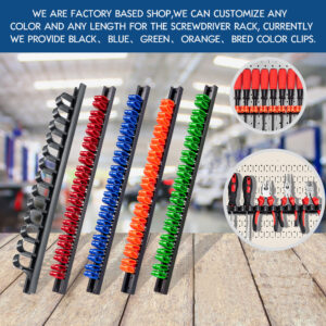 Plastic Screwdriver Holder Tool Display Stand Workshop Wrench Storage Rack