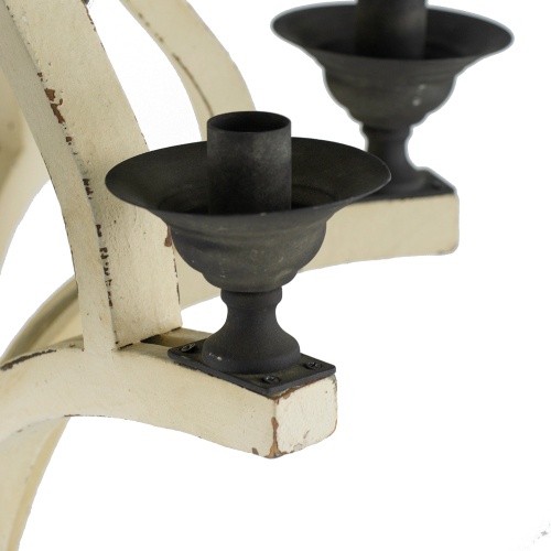 6 - Light Wood Chandelier With Adjustable Chain For Kitchen, Dining Hall Entrance, Bulb Not Included - Image 7