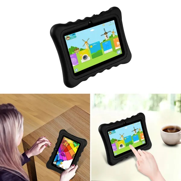Shock-resistant Silicone Snap-on Case With Stand For 7' Tablets - Imagen 7