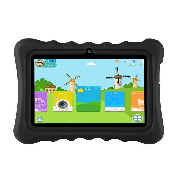 Shock-resistant Silicone Snap-on Case With Stand For 7' Tablets - Imagen 6