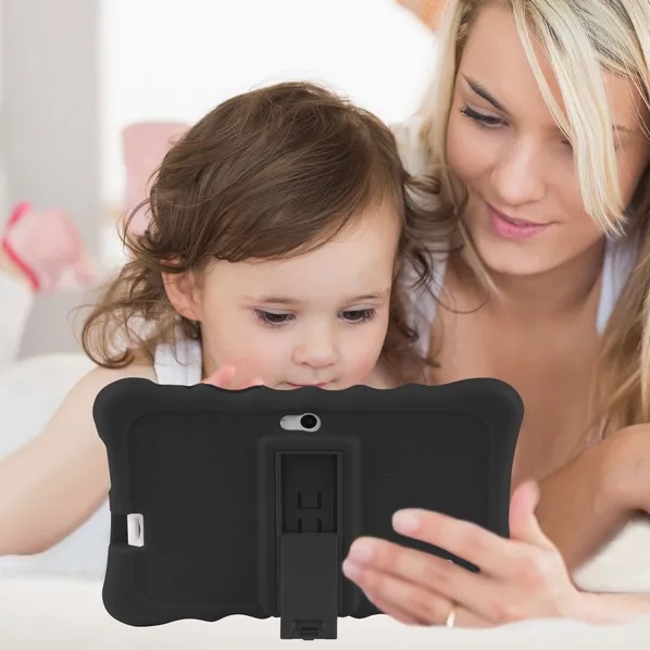 Shock-resistant Silicone Snap-on Case With Stand For 7' Tablets - Imagen 9